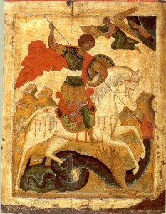 Святой Георгий Победоносец на коне